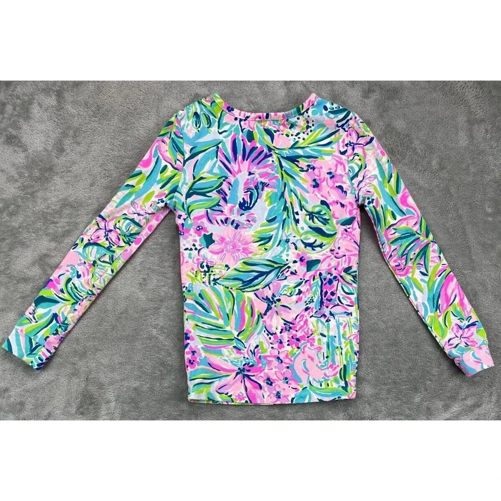 Lily Pulitzer Girl's Mini Sammy Pajama Top Long Sleeve Size‎ 6